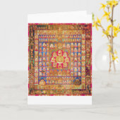 Carte Diagramme cosmique Mandala pour la méditation (Fleur jaune)