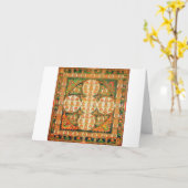 Carte Diagramme cosmique Mandala pour la méditation (Fleur jaune)