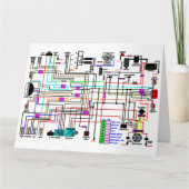 Carte Diagramme de câblage de moto. (Devant)