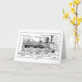 Carte Diagramme de machine à vapeur (Fleur jaune)