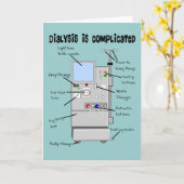 Carte Dialyse Infirmière/Tech Dons Amusants (Fleur jaune)