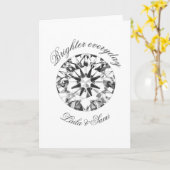 Carte Diamant Classique Rond Ensemble plus brillant 2026 (Fleur jaune)