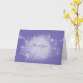 Carte diamant d'argent abstrait merci (Fleur jaune)