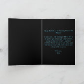 Carte Diamant de saphir brillant opulent 35e anniversair (Intérieur)