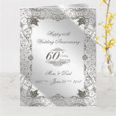 Carte Diamant florissant 60e anniversaire 8,5 X 11 (Fleur jaune)