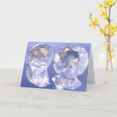 Carte Diamants baignant dans la lumière (Fleur jaune)