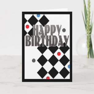 Carte Diamants de joyeux anniversaire