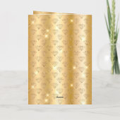 Carte Diamants de Parties scintillant de Glam Or Anniver (Dos)