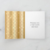 Carte Diamants de Parties scintillant de Glam Or Anniver (Intérieur)