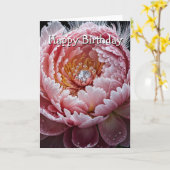Carte Diamond Peony (Fleur jaune)