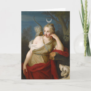 Carte Diana, déesse de la chasse Pietro Rotari