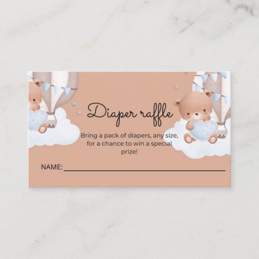 CARTE DIAPER RAFFLE (Devant)