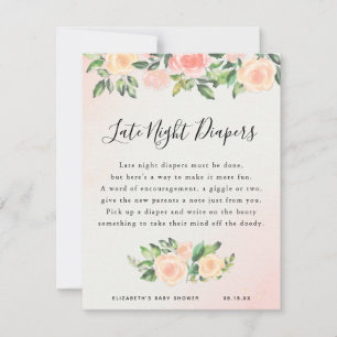 Carte Diapositives nocturnes   Jeu Baby shower