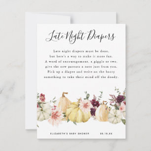 Carte Diapositives nocturnes Jeu Baby shower