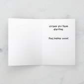 Carte Diarrhea Get Well Card TPA-1 (Intérieur)