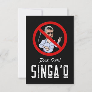 Carte Diaz Canel Singao Cuba