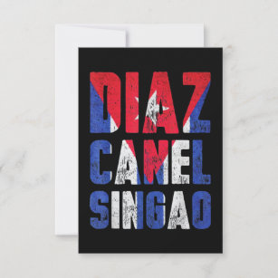 Carte Diaz Canel Singao Libérez Cuba