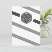 Carte Dice Art pour les invitations et annonces (Debout devant)