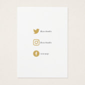 Carte d'icônes sociales de l'écran d'oreille géomé (Dos)