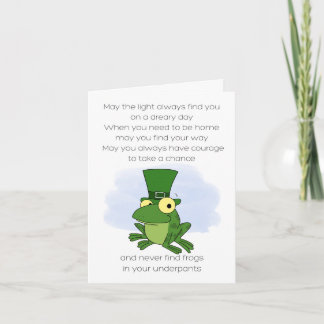 Carte Dicton Irlandais Grenouille