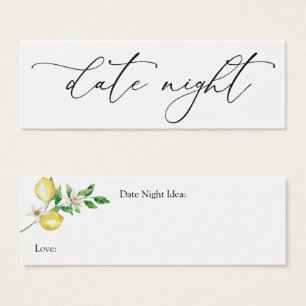 Carte d'Idée de Nuit Citron Squeeze