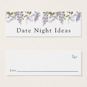 Carte d'idée de nuit Lavender et Lilacs
