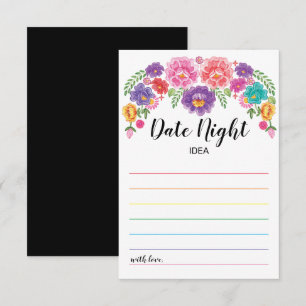 Carte d'idée de soirée de jeu de fête de mariage F