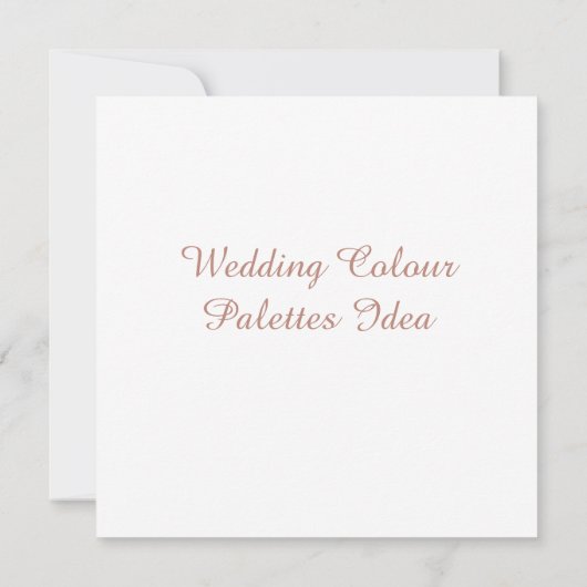 Carte d'idée Palettes couleur mariage (Dos)