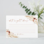 Carte d'idées de la nuit de la date moderne | Fête (Debout devant)