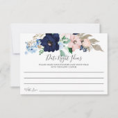 Carte d'idées de nuit pour la Marine et le Blush D (Devant)