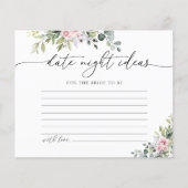 Carte d'idées de nuit rose vif (Devant)