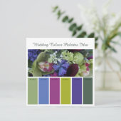 Carte d'idées de palettes de couleurs de mariage (Debout devant)
