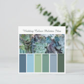 Carte d'idées de palettes de couleurs de mariage (Debout devant)