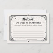 Carte d'idées de soirée de mariage gothique Skull (Devant)