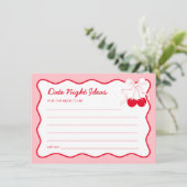 Carte d'idées de soirée en amoureux pour une fête  (Debout devant)