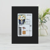 Carte d'identification de chèvre cadeau (Debout devant)