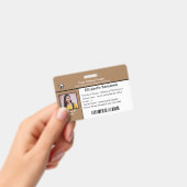 Carte d'identification de l'enfant Élève Badge de (Manuel / portable)