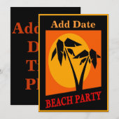 Carte d'identité Beach Party (Devant / Derrière)