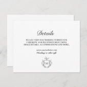 Carte d'identité Black White Classic Luxe Mariage (Devant / Derrière)