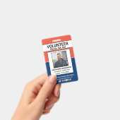 Carte d'identité de bénévole Badge personnalisé lo (Manuel / portable)