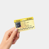 Carte d'identité de chiot - Badge jaune (Manuel / portable)