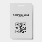 Carte d'identité de l'employé | Badge photo d'entr (Arrière)