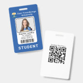 Carte d'identité de l'étudiant de l'école Badge Mo (Avant & arrière)