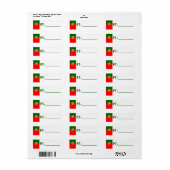 Carte d'identité de poste Étiquette Portugal "Styl (Feuille entière)