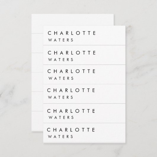 Carte d'identité élégante moderne (Devant / Derrière)