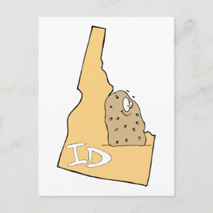Carte d'identité Idaho & Idaho Potato Spud Dessin 
