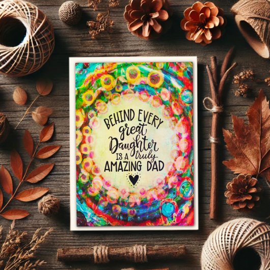 Carte d'identité papa fille moderne