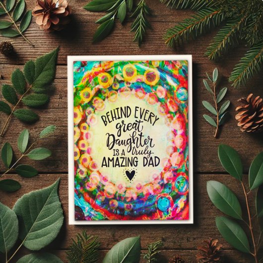 Carte d'identité papa fille moderne