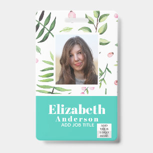 CARTE D'IDENTITÉ PHOTO - Badge VIP Employé - Fleur