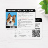 Carte d'identité photo de chien service Badge Etiq (Bureau)